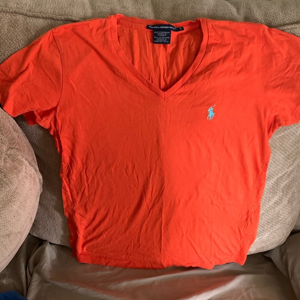 Women’s Ralph Lauren Sport V-Neck Tee Shirt